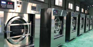 百強工業(yè)洗衣機（洗脫機）洗滌布草操作流程