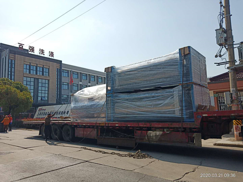 喜報！國內疫情得到有效控制 百強洗滌設備連續三天發貨
